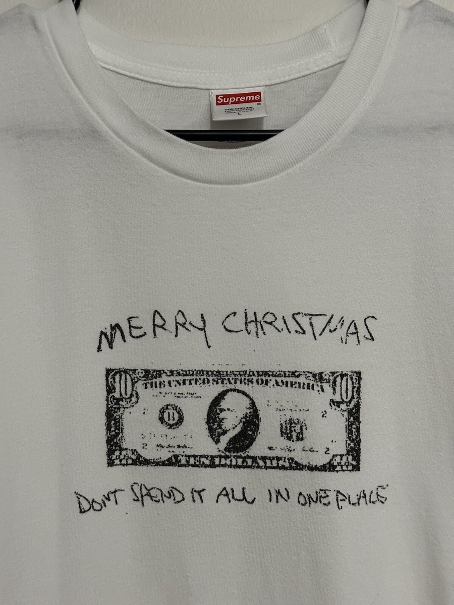 新品未開封 Supreme Spend It Tee L Supreme-Spend-It-Tee-White.jpg