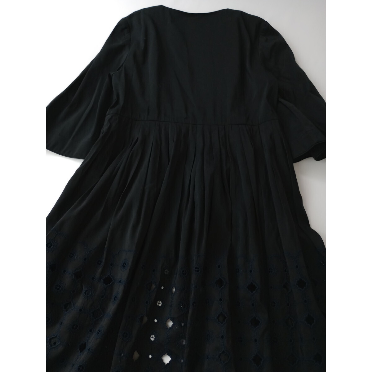 mina perhonen anemone coat dress haori one piece long linen silk 