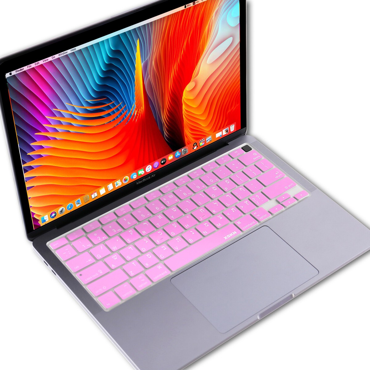 XSKN US Hebrew Keyboard Cover for Macbook Air 13.3 with Touch ID