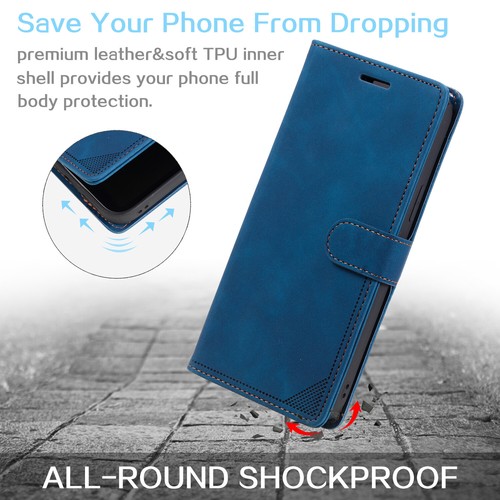 For Samsung S21 S20 FE S10 S9 S8 Note 10 Wallet Leather Case Cover RFID Blocking - Picture 7 of 38