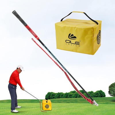 Golf Swing Whip Impact Bag set Speed Trainer for Club Head yellow 