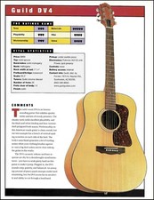 Guild DV4 & Ibanez SX90 chitarra acustica-elettrica articolo recensione con specifiche