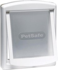 PETSAFE ORIGINAL 2 WAY PET DOOR SMALL WHITE MANUAL LOCK DURABLE FRAME SAFE PETS!