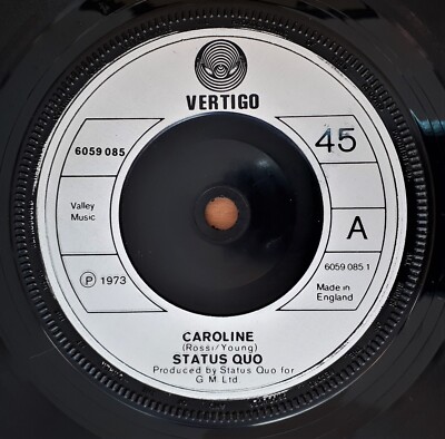 STATUS QUO   Caroline    1973  7'' VINYL
