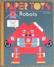 PAPER TOYS ~ ROBOTS ~ 12 PAPER ROBOTS TO BUILD ~ NEW ~ SC