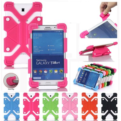 For 7'' ~ 10.1''inch Tablet Bracket Universal Silicone Gel Case Back Cover Stand