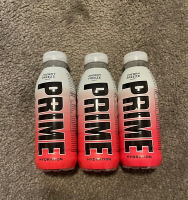  3x PRIME Cherry Freeze Hydration Drink ungeöffnet, NEU, 500mL