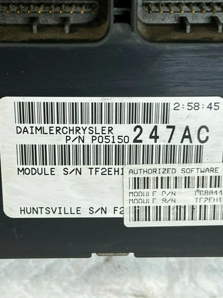 Dodge Caravan 2008 módulo de control del motor de 3,3 L computadora ECM ECU OEM (R-400) Foto 2 de 4