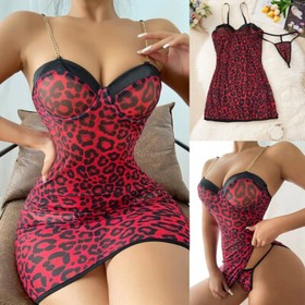 Sexy Lingerie Women Sleepwear Babydoll Underwear Lace Dress G-string Nightwear