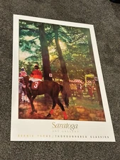 Bernie Fuchs Saratoga Thoroughbred Classics Horses Artwork Art Poster 36x24
