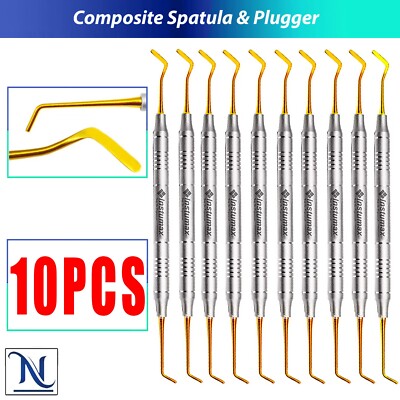 Dental Composite Filling Instruments Spatula & Plugger Titanium Colorful Tips