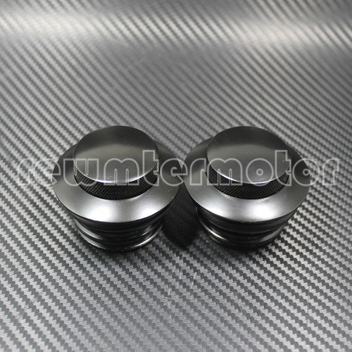 2pcs Motorcycle Vented Screwin Fuel Tank Gas Cap Fit For Harley Dyna