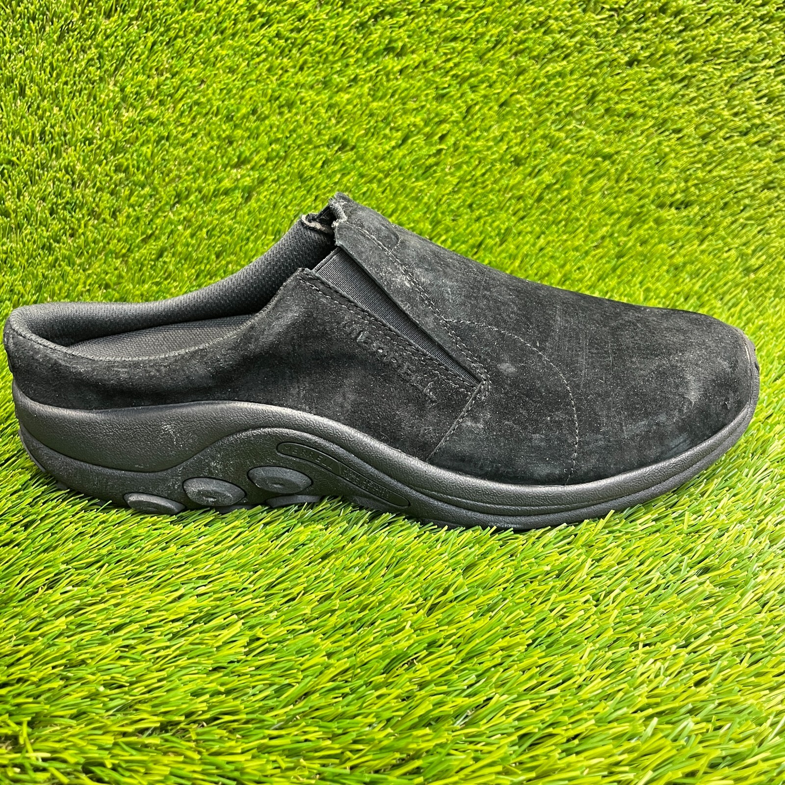 Scarpe da uomo Merrell Jungle Slide taglia 15 nere casual da passeggio slip on mules