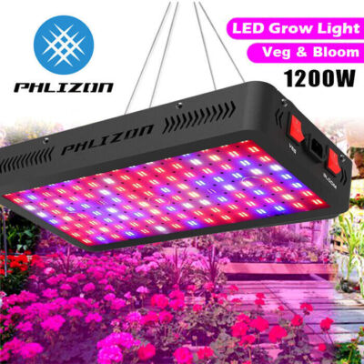 2025 Phlizon 1200W LED Grow light Vollspektrum Pflanzenlampe for Gemüse Blume IR