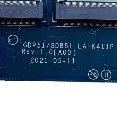 052YJY For DELL precision 5560 Motherboard GDP51 GDB51 LA-K411P I5