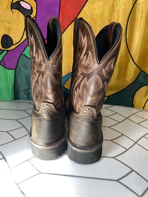 WOLVERINE Waterproof Wellington Boots Size 8.5 M Brown 