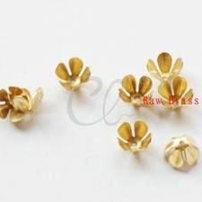 100 Pieces Raw Brass Flower Bead Cap - 7.5mm 2029C-P-330 