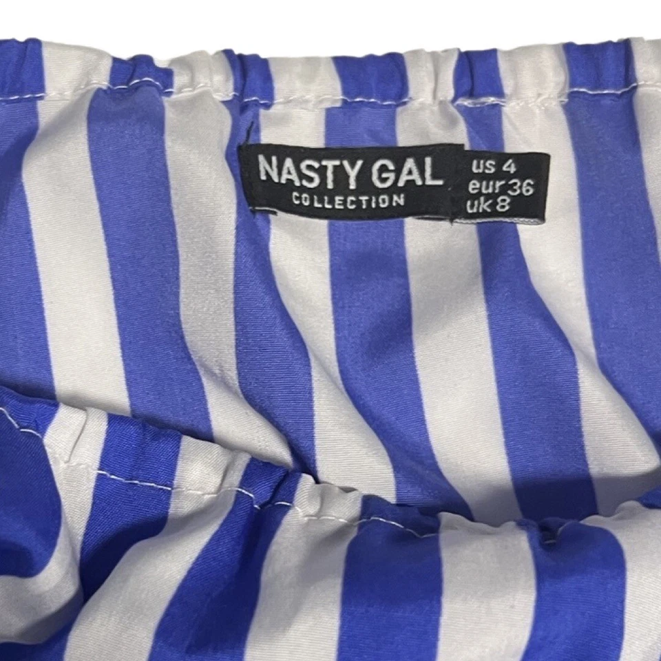 Женский укороченный топ с рукавами-раструбами NASTY GAL — размер 4 - Изображение 3 из 3