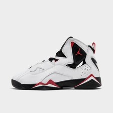 NIB Big Kid's Jordan True Flight 343795 160 White/Varsity Red Black