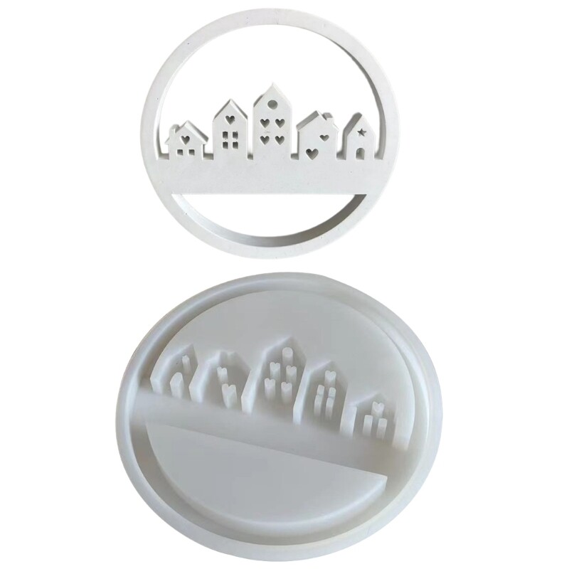 Handmade Circle House Silicone Mold for Creative DIY Home Decor