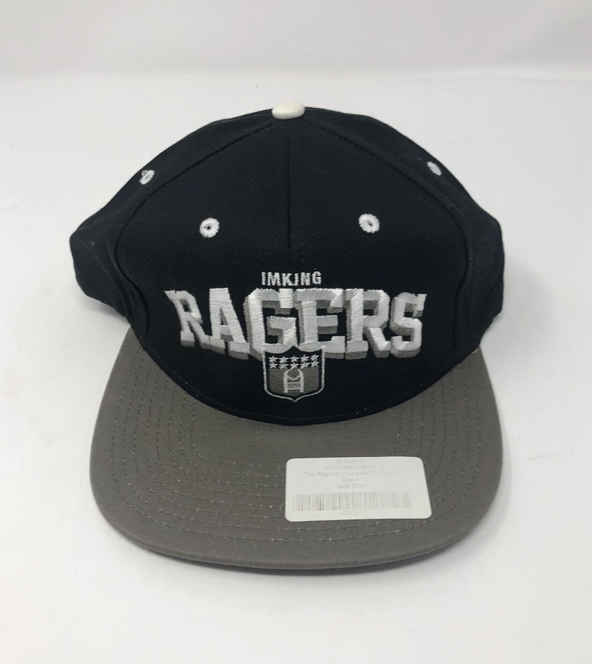 Gorra IMKING Ragers Snapback negra gris ajustable Foto 2 de 4