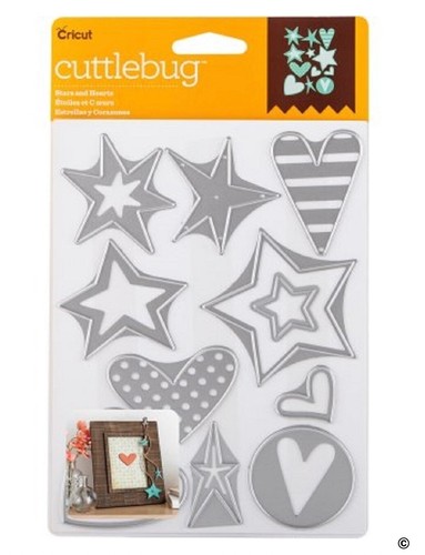Stars and Hearts Cuttlebug dünnes Metall Stanzenset 2003466 KOSTENLOSER Magnet/Aufbewahrungskoffer - Bild 6 von 6