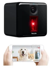 ⭐️Petcube Play Smart Pet Camera Interactive Laser Toy Remote Dog/Cat BLACK✅
