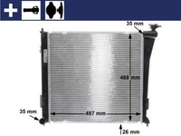 Mahle CR 848 000S KüHler, Motor KüHlung FüR Hyundai
