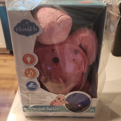 Cloud b Tranquil Turtle Plush Turtle Night Light Pink Unisex Nursery Bedroom