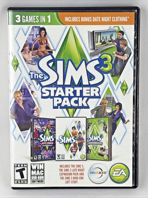 The Sims 3 Starter Pack PC Mac Complete Set Late Night High End Loft Tested