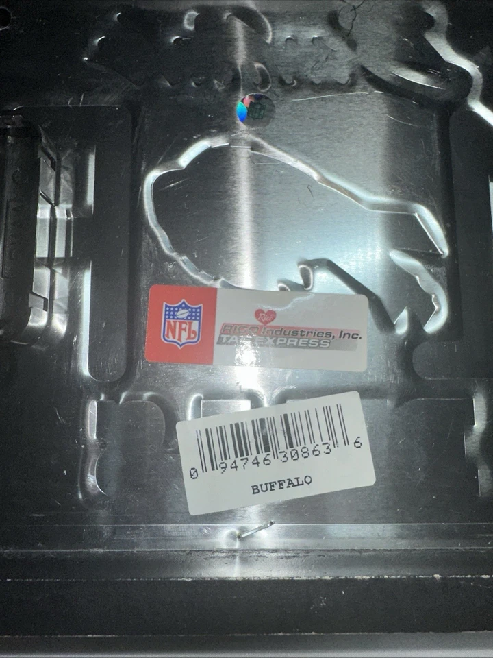 NFL Buffalo Bills - #1 Fan relógio de placa de metal, novo - Imagem 4 de 4
