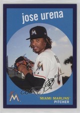 2018 Topps Archives 1959 Design Purple 34/175 Jose Urena #48 6k2