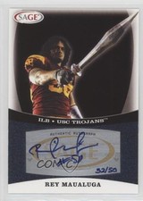 2009 SAGE Auto Platinum 32/50 Rey Maualuga #A32 Auto 3c7