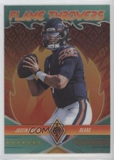 2022 Panini Phoenix Flame Throwers Teal 53/150 Justin Fields #FT-24 0s55