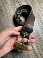 Vintage 1980-1990s leather LEVIS buckle belt Made In India