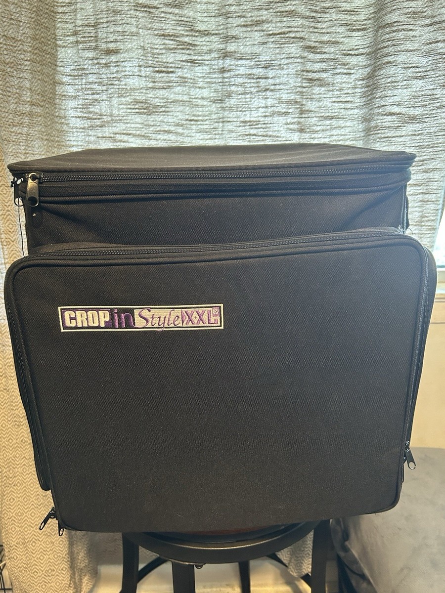 CROP IN STYLE XXL Rolling Tote Organizer Scrapbook Art Craft