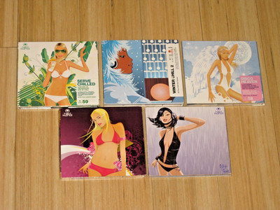 Hed Kandi 5 CD Album Collection Lot Dance House ft Winter Chill 2 Disco Heaven
