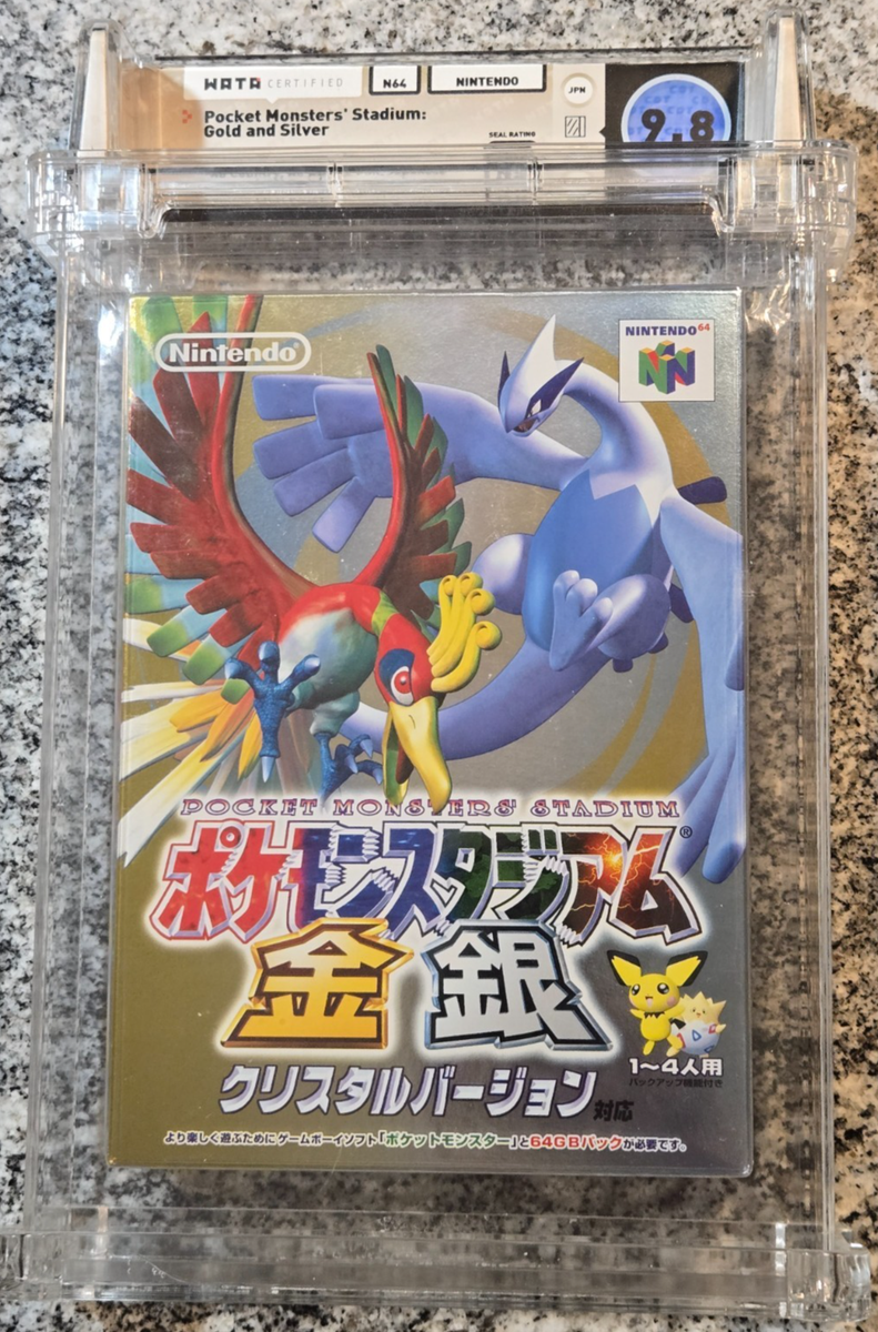 Wata 9.8 Sealed Nintendo 64 Japanese Pokemon Stadium Gold Silver