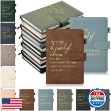 Roowest 10 Pcs Employees Appreciation Gifts Motivational A5 Leather Journal Note