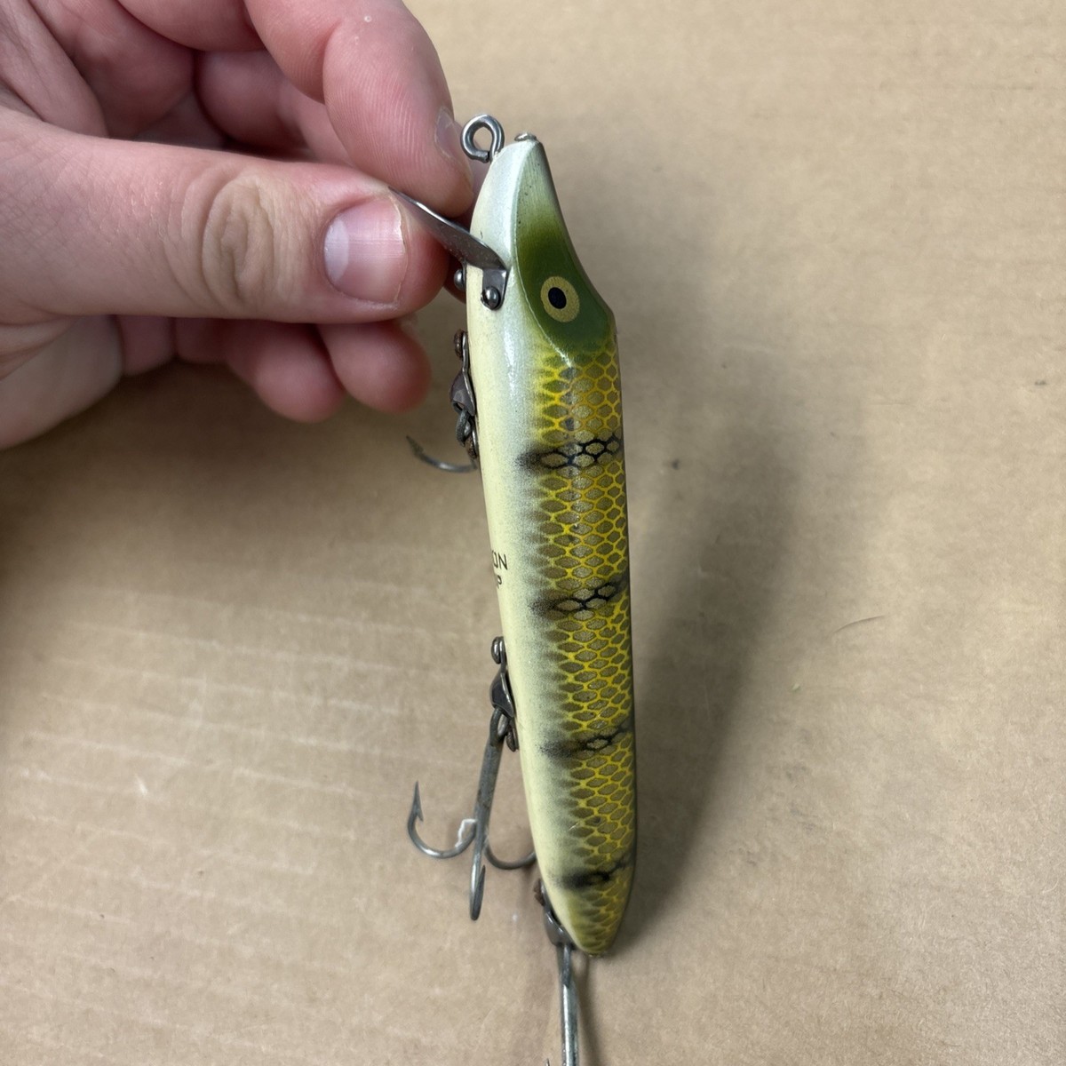 Vintage Heddon Vamp Wooden Fishing Lure | eBay