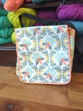 chicken Boots Pumpkin Pouch With Bees Messenger Bag Aprox 11x 12"