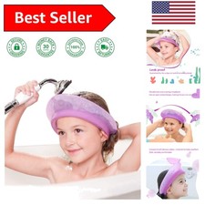 Adjustable Silicone Bath Visor for Kids - Soft Water Shield from 18-22 Inches