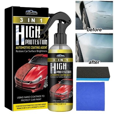 3-in-1 Ceramic Coating Spray Paint Polish Gloss Scratch Repair 100ml