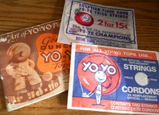1950 Yo Yo Duncan Instructions Booklet  2 NOS Stings in Sacks