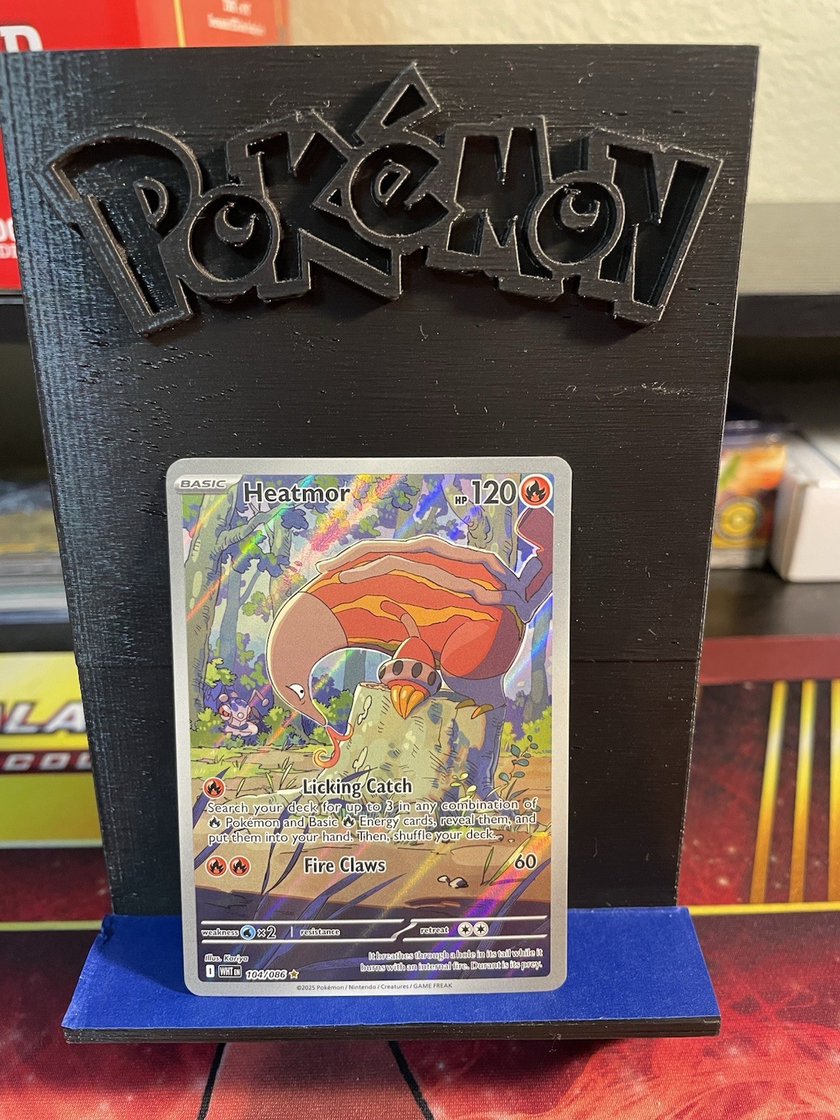 Pokémon Heatmor Illustration Rare 104/086 White Flare NM