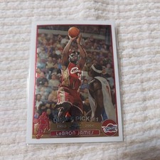 LeBron James Topps Chrome 2003-2004 Rookie Card #111 [AS IS]. rookie card picture