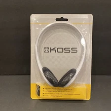 Vintage NEW Koss Lightweight Wired Comfortable Stereo Headphones White 3.5mm 