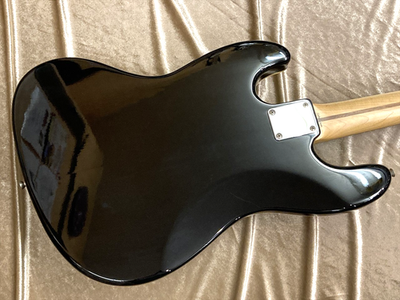 Fender Japan AJB-66 Aerodyne Jazz Bass Black Electric Bass Guitar