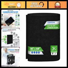 Activated Carbon Filter Sheet 16  x 48  - Cut to Fit Air Purifier Replacement