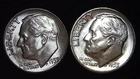 1955-P  D 10C Roosevelt Dime (2  Coins) BU 90% Silver 26ctt0111-3